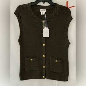Song of Style Brown Sleeveless Sweater Vest